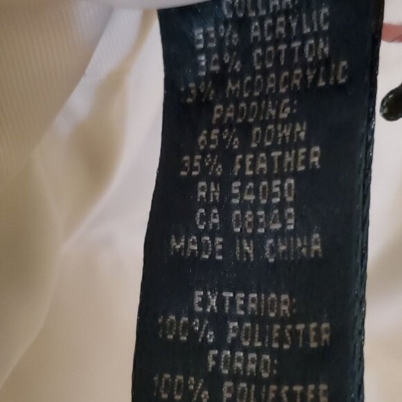 Lauren Ralph Lauren Goose Down Hidden Hood Faux Fur Collar Jacket Size PM - Picture 8 of 8